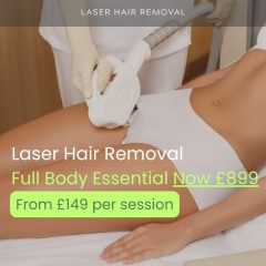 full body laser hair removal banner